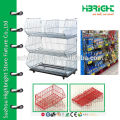 retail stackable wire basket display